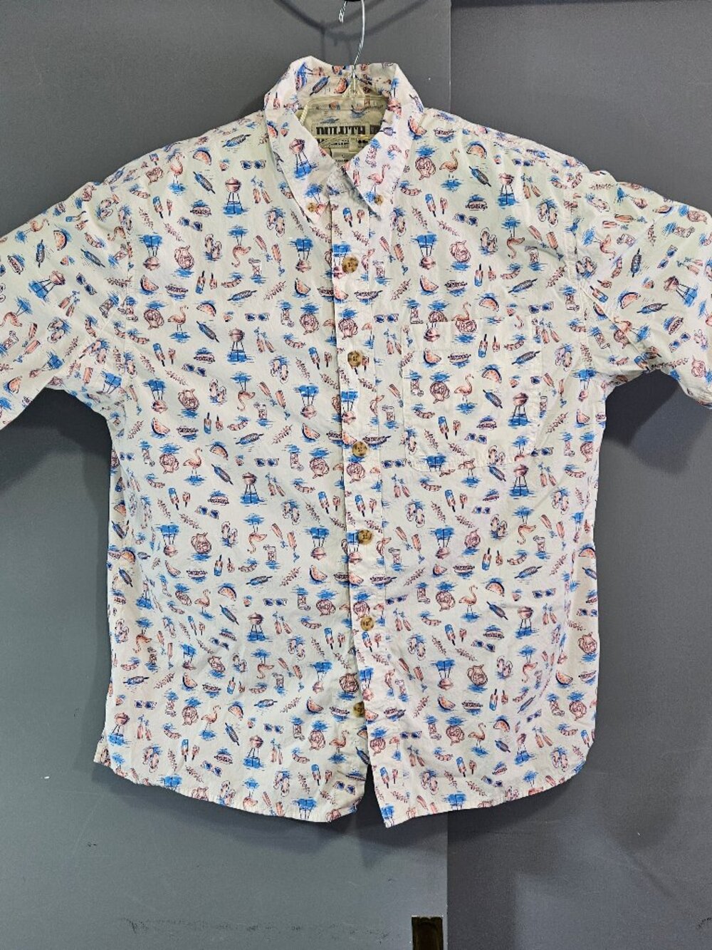 Duluth Trading Co. Men's Boating Beach Shirt Lardge